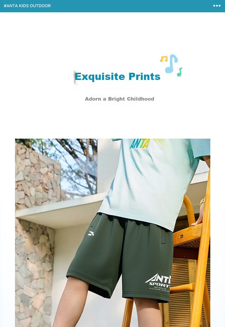 Anta Kids Boys Shorts 2026 Summer Loose Comfortable Breathable Sports Shorts A52627705 11